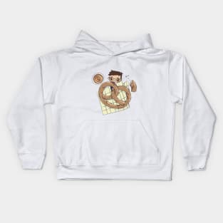 Pretzels anyone? Kids Hoodie